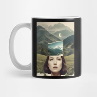 Surreal Harmony: Woman and Nature Mug